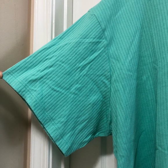 Mint Ribbed Tee - Picture 3 of 6